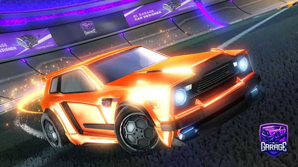 A Rocket League car design from Dxrkrl1