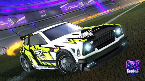 A Rocket League car design from Outburst