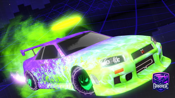 A Rocket League car design from PjOW
