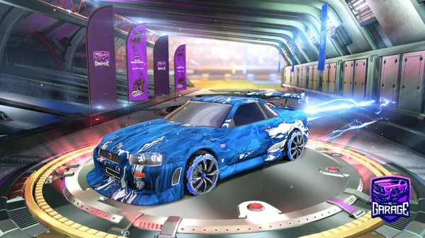 A Rocket League car design from TigergamerYT-