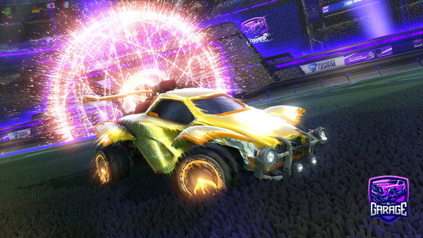 A Rocket League car design from Vr-fishy