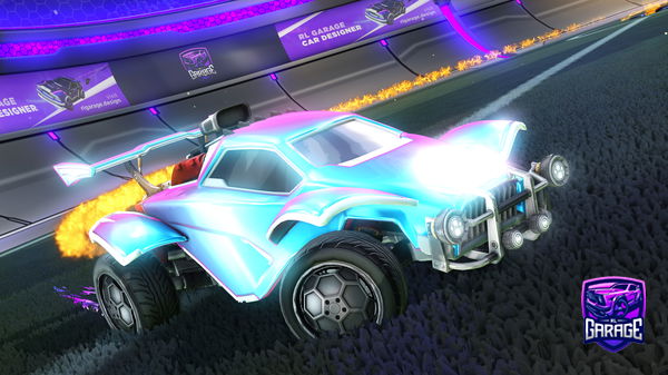 A Rocket League car design from Synoxia_