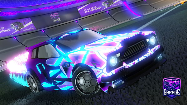 A Rocket League car design from intSyne