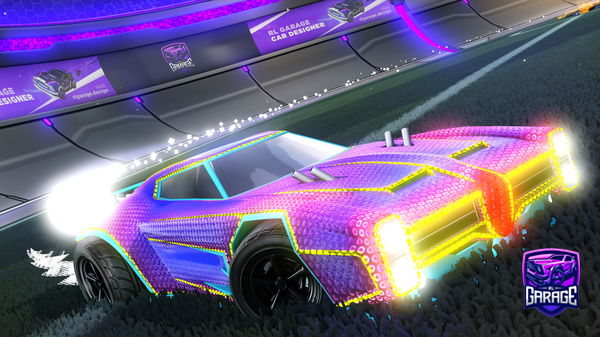 A Rocket League car design from GI1tch