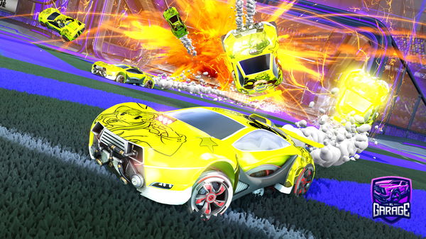 A Rocket League car design from elmanolo321