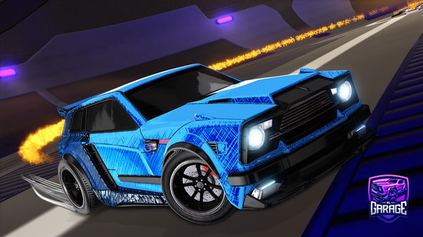 A Rocket League car design from SWIZZNALDO