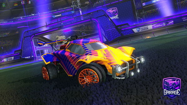 A Rocket League car design from XxDuphyxX
