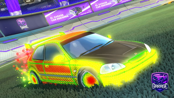 A Rocket League car design from GODViN
