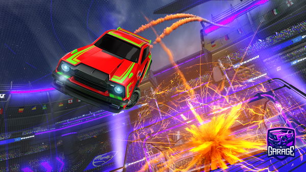 A Rocket League car design from MobzyOn144hz