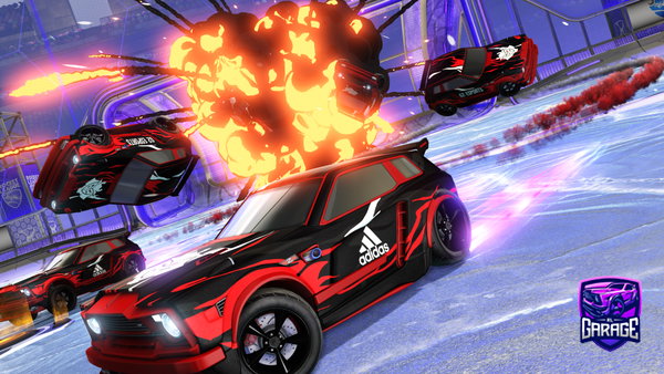 A Rocket League car design from Wiltrak
