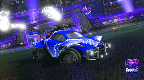 A Rocket League car design from Cubitux