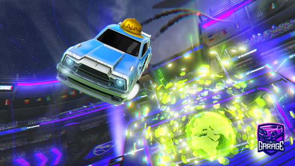 A Rocket League car design from orangefunny