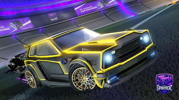 A Rocket League car design from Tomonps