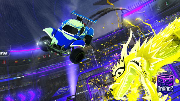 A Rocket League car design from paperzrl