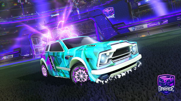 A Rocket League car design from Pakotako