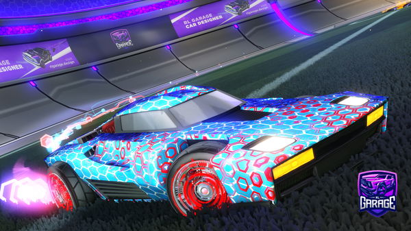 A Rocket League car design from Watterfox