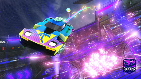 A Rocket League car design from kodachrome