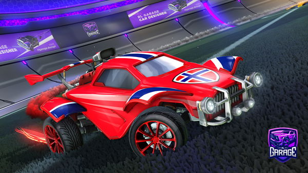 A Rocket League car design from Staggo