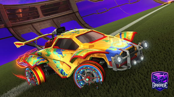 A Rocket League car design from Crazyfeet44
