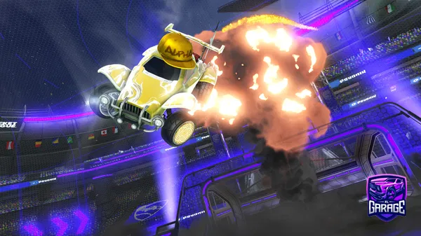 A Rocket League car design from Mangnua