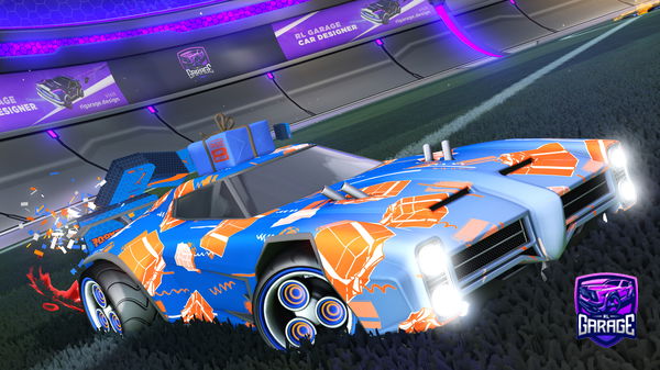 A Rocket League car design from -Mouni-