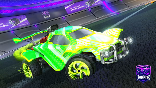 A Rocket League car design from Footbasketman