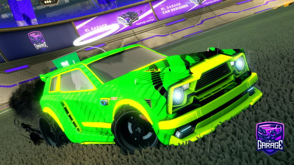 A Rocket League car design from Kirby_is_best