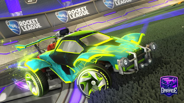 A Rocket League car design from Gl1cth257