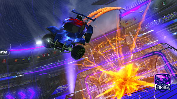 A Rocket League car design from CallFrosty