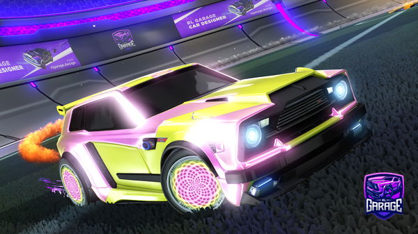 A Rocket League car design from papichulo127