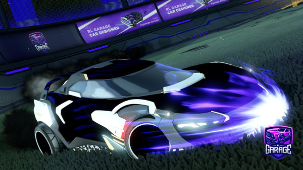 A Rocket League car design from Vr-fishy