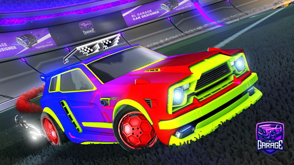 A Rocket League car design from Nustybro