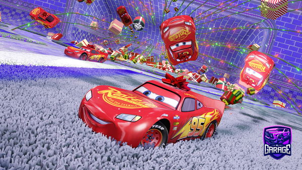 The Lightning McQueen Car Body Hits the Soccar Pitch in Rocket League