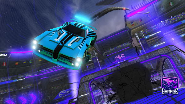 A Rocket League car design from before