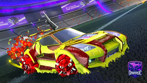 A Rocket League car design from Synxty