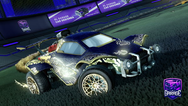 A Rocket League car design from GoldenToast7