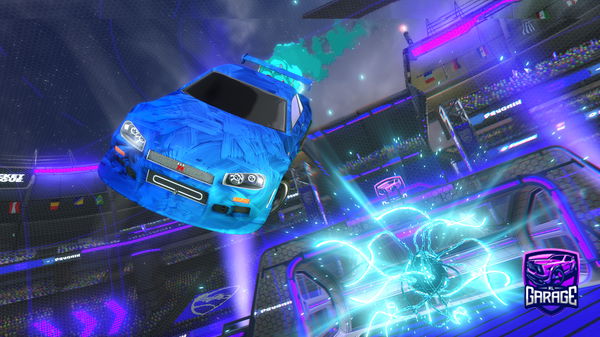 A Rocket League car design from raspberrv