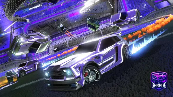 A Rocket League car design from Warpcreator
