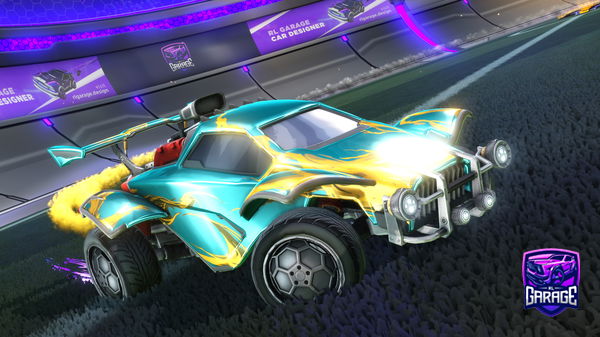 A Rocket League car design from Slimyteacakes