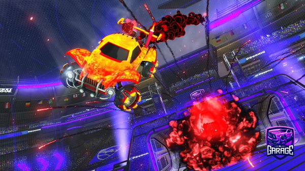 A Rocket League car design from ToxikExplozion