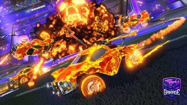 A Rocket League car design from gummiharalds