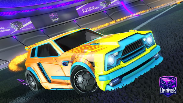 A Rocket League car design from Fjoompaz