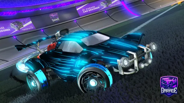 A Rocket League car design from SynthoWave
