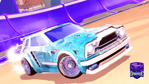 A Rocket League car design from hottiemcshottie