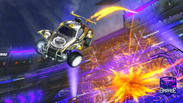 A Rocket League car design from FreshDefault06