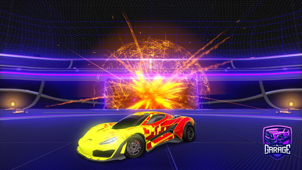 A Rocket League car design from RokiToncOMG