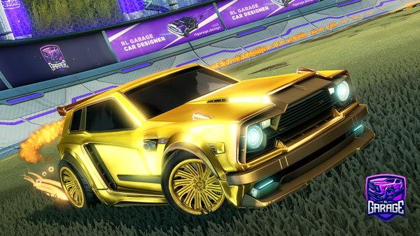 A Rocket League car design from __hi__