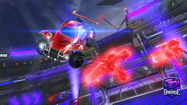 A Rocket League car design from Vey_RL