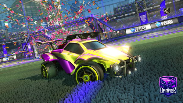 A Rocket League car design from FireFox14