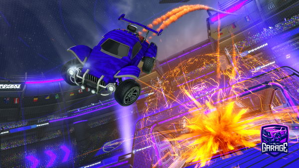 A Rocket League car design from PurpleJ33p